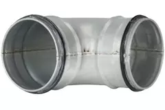 Short round spiral bend 45° Ø 80mm for spiral duct