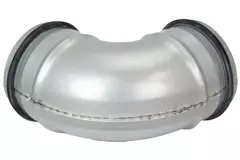 Short round spiral bend 45° Ø 80mm for spiral duct