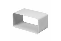 Plastic female coupler rectangular 110x55 mm - KSF
