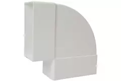 Rectangular plastic horizontal 90° bend 110 x 55mm - KLH