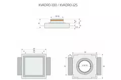 Ergovent frameless square ventilation valve 100 mm
