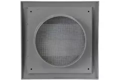 Gravity grille overpressure ventilation grille 190x190 diameter: 125 grey - ND12ZP