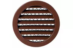 Aluminium alloy grille Ø100 brown - MRA100B - RAL8016