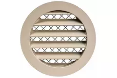 Aluminium alloy grille Ø100 beige - MRA100Y - RAL1015