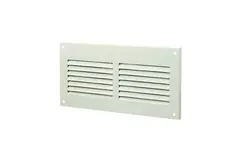 Metal ventilation grille rectangular 200x100 white - MR2010