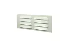 Metal ventilation grille rectangular 260x105 white - MR26105