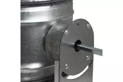 Motor-controlled check valve Ø 125mm for spiral duct