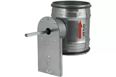 Motor-controlled check valve Ø 100mm for spiral duct