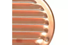 Metal ventilation grille round 100 mm copper - MR100Cu