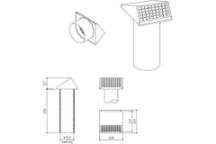 Thermoduct wall bushing 150 mm