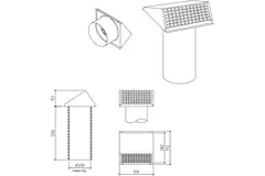 Thermoduct wall bushing 200 mm