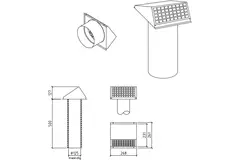 Thermoduct wall bushing 125 mm