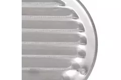 Metal ventilation grille round Ø 125mm zinc - MR125ZN
