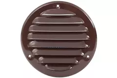 Metal ventilation grille round Ø125 mm brown - MR125B - RAL8016