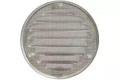 Metal ventilation grille round 100 mm aluminium - MR100AL