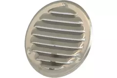 Metal ventilation grille round 100 mm aluminium - MR100AL