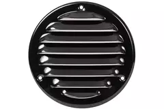 Metal ventilation grille round 100 mm black - MR100M - RAL9005