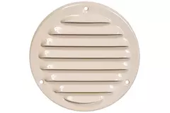 Metal ventilation grille round 100 mm beige - MR100Y - RAL1015