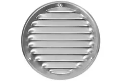 Metal ventilation grille round Ø125 mm aluminium - MR125Al