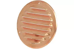 Metal ventilation grille round 100 mm copper - MR100Cu