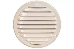 Metal ventilation grille round Ø125 mm beige - MR125Y - RAL1015