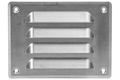 Metal ventilation grille rectangular 140x105 mm aluminium - MR14105Al