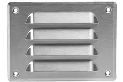 Metal ventilation grille rectangular 140x105 mm stainless steel - MR14105i