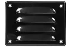 Metal ventilation grille rectangular 140x105 mm black - MR14105M - RAL9005