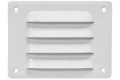 Metal ventilation grille rectangular 140x105 mm white - MR14105