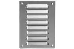 Metal ventilation grille rectangular 140x190 mm aluminium - MR1419Al
