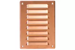 Metal ventilation grille rectangular 140x190 mm copper - MR1419Cu