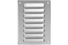 Metal ventilation grille rectangular 140x190 mm stainless steel - MR1419i