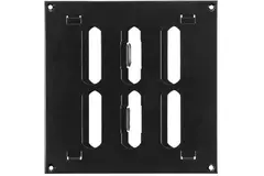 Adjustable metal slot diffuser 150x150 black - MR1515RM - RAL9005