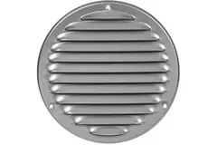Metal ventilation grille round Ø160 mm grey - MR160P - RAL9006