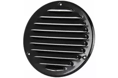 Metal ventilation grille round 100 mm black - MR100M - RAL9005