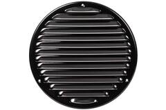 Metal ventilation grille round Ø200 mm black - MR200M