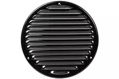 Metal ventilation grille round Ø200 mm black - MR200M - RAL9005