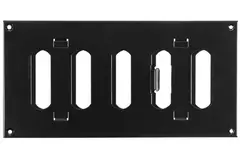 Adjustable metal slot diffuser 200x100 black - MR2010RM - RAL9005