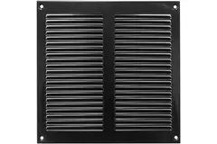 Metal grille 200x200mm black - MR2020M - RAL9005