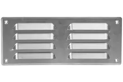 Metal ventilation grille rectangular 260x105 mm aluminium - MR26105Al