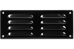 Metal ventilation grille rectangular 260x105 mm black - MR26105M - RAL9005
