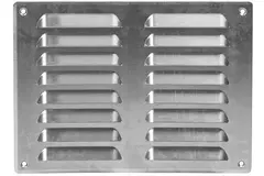 Metal ventilation grille rectangular 260x190 mm aluminium - MR2619Al