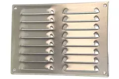 Metal ventilation grille rectangular 260x190 mm sinc - MR2619Zn