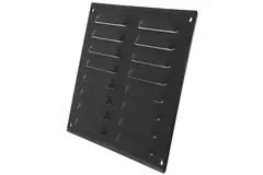 Metal ventilation grille rectangular 260x190 mm black - MR2619M - RAL9005