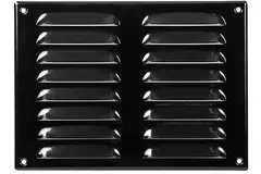 Metal ventilation grille rectangular 260x190 mm black - MR2619M - RAL9005