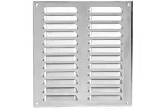 Metal ventilation grille rectangular 260x280 mm aluminium - MR2628Al