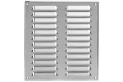 Metal ventilation grille rectangular 260x280 mm stainless steel - MR2628i