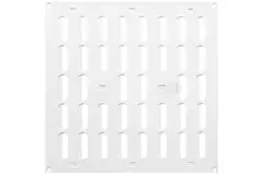 Adjustable metal slot diffuser 300x300 white - MR3030R - RAL9016