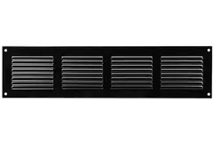 Metal grille 400x100mm black - MR4010M - RAL9005