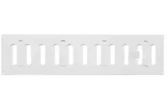 Metal adjustable rectangular slot diffuser 400x100 white - MR4010R - RAL9016